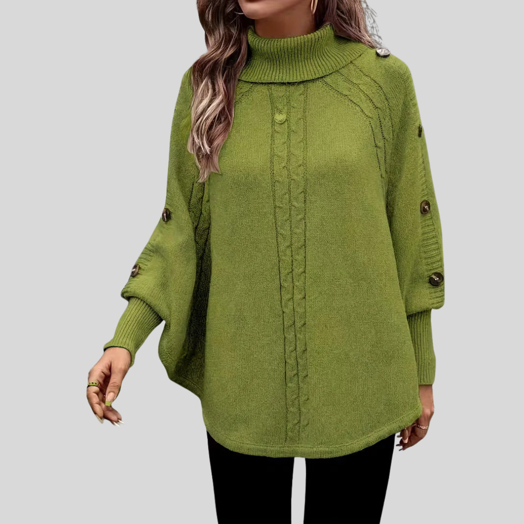 Norelle™ | Pullover de Gola Alta em Malha