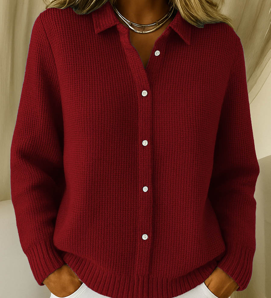 Eva | Clássico Cardigan de Malha com Botões