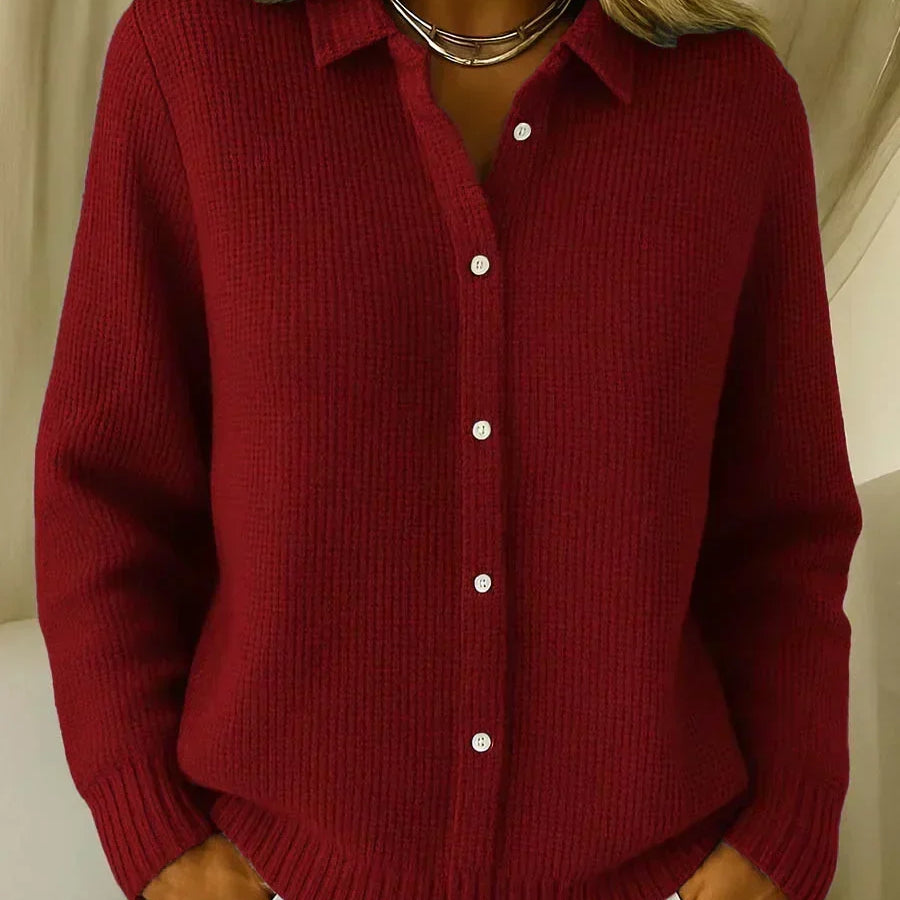 Katrina | Cardigan de Tricot Texturizado com Botões