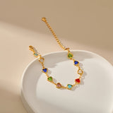Pulseira única em forma de coração