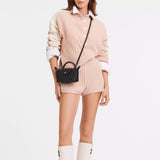 Mini Mala de Couro Longchamp - Branca