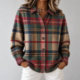 Gloria | Cardigan Xadrez Multicolorido com Botões