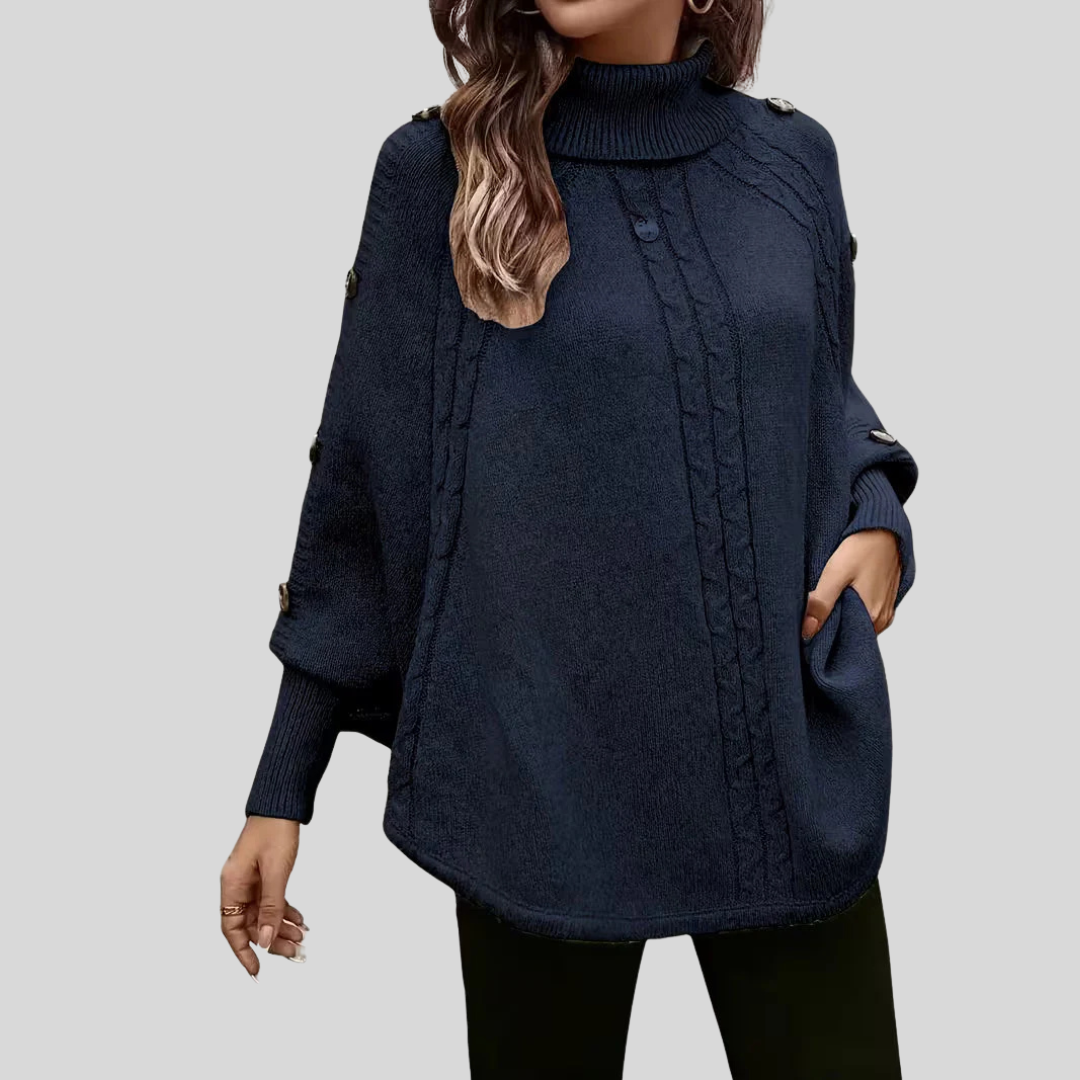 Norelle™ | Pullover de Gola Alta em Malha