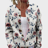 Leonor - Cardigan Floral de Outono