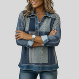 Meridell™ | Sweater com Estampa de Blocos de Cor