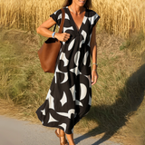 Magda - Vestido fluido com decote V
