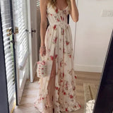Sónia - Vestido midi padrão floral