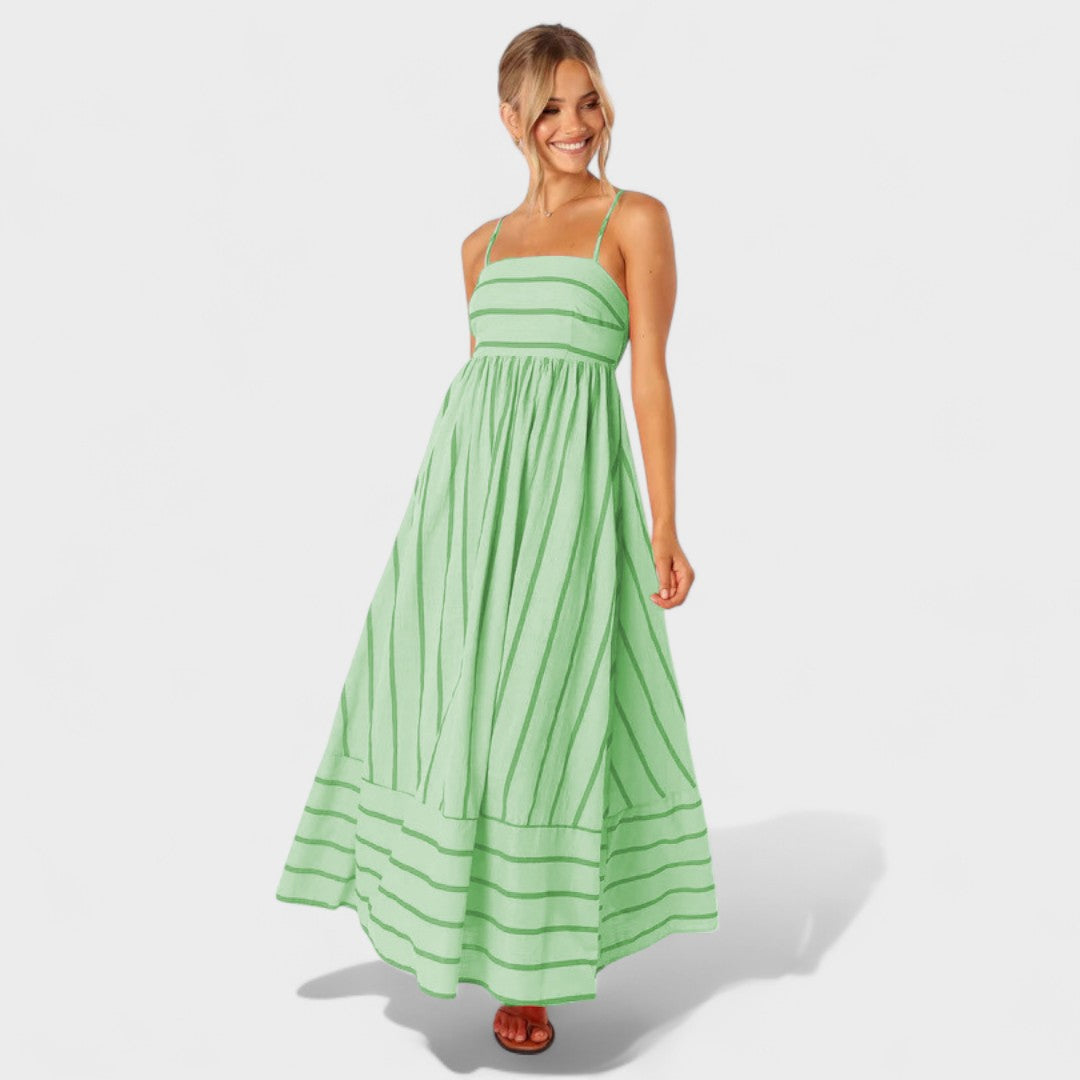 Camila - Vestido Listrado Fresco
