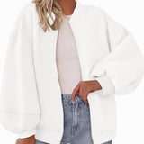 Matilde | Sweatshirt com Fecho e Manga Comprida