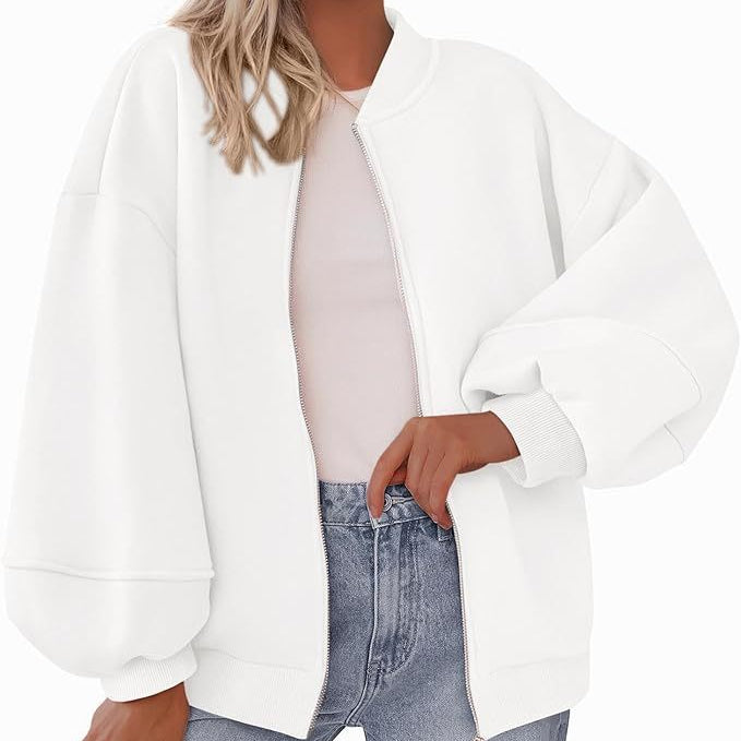 Matilde | Sweatshirt com Fecho e Manga Comprida