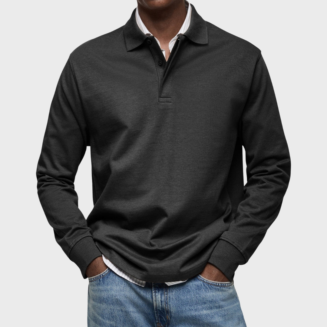 Eduardo - Polo De Luxo De Mangas Compridas