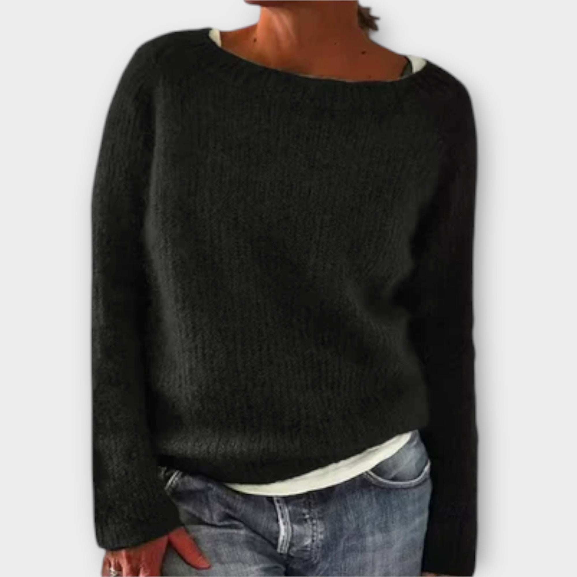 Bruna – camisola de malha de cor única