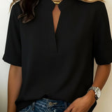 Élise — Blusa elegante com colarinho refinado