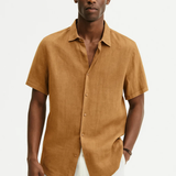 Camisa de Botão - Colarinho Aberto
