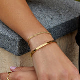 Pulseira de corrente dourada Capri