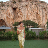 Bárbara - Vestido Maxi em Cetim
