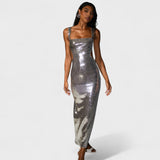Sparkle Silver - Vestido de gala noite