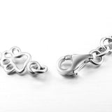 Edição Limitada Pulseira de Charms em Prata Pura com Patas de Cão e Ossos