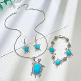 Conjunto de Joias Tartaruga Turquesa