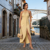 Valentina | Vestido Midi com Decote Transpassado