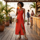 Valentina | Vestido Midi com Decote Transpassado