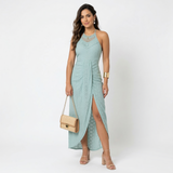 Valentina | Vestido Midi com Decote Transpassado