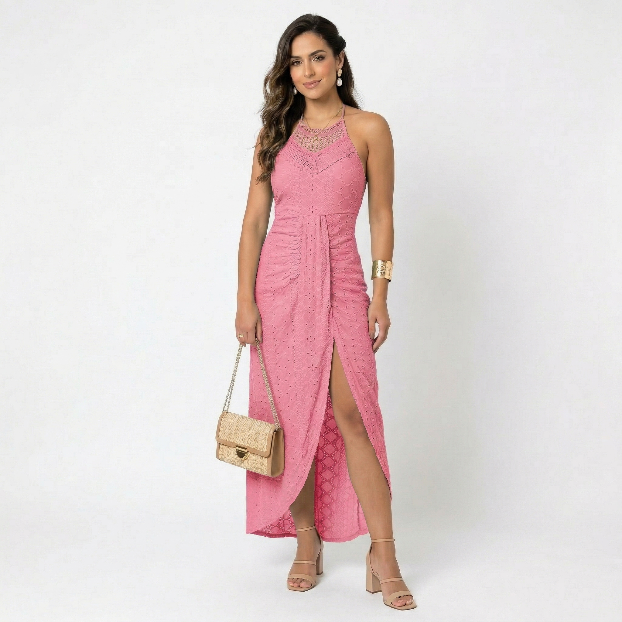Valentina | Vestido Midi com Decote Transpassado