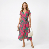 Inês - Vestido Longo com Folhos Fluídos
