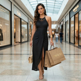 Valentina | Vestido Midi com Decote Transpassado