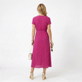 Inês - Vestido Longo com Folhos Fluídos