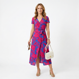 Inês - Vestido Longo com Folhos Fluídos