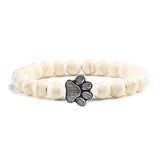 Pulseira de Pata com Contas – Design em Pedra Natural