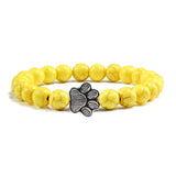 Pulseira de Pata com Contas – Design em Pedra Natural