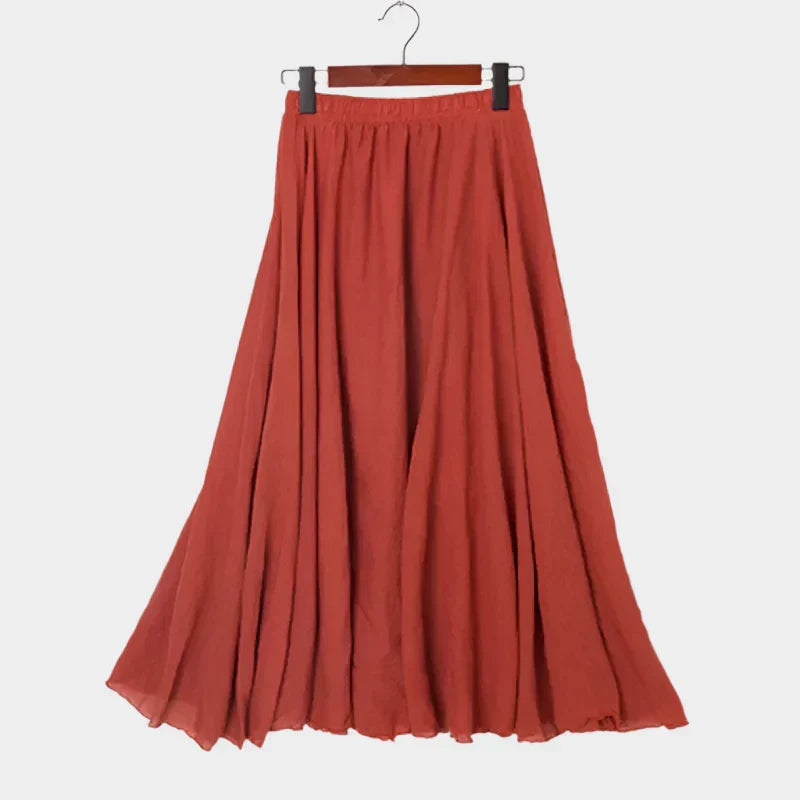 Saia Elegante de Cintura Alta