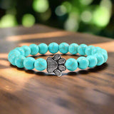 Pulseira de Pata com Contas – Design em Pedra Natural
