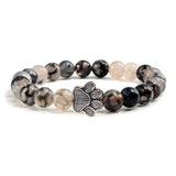 Pulseira de Pata com Contas – Design em Pedra Natural