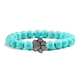 Pulseira de Pata com Contas – Design em Pedra Natural