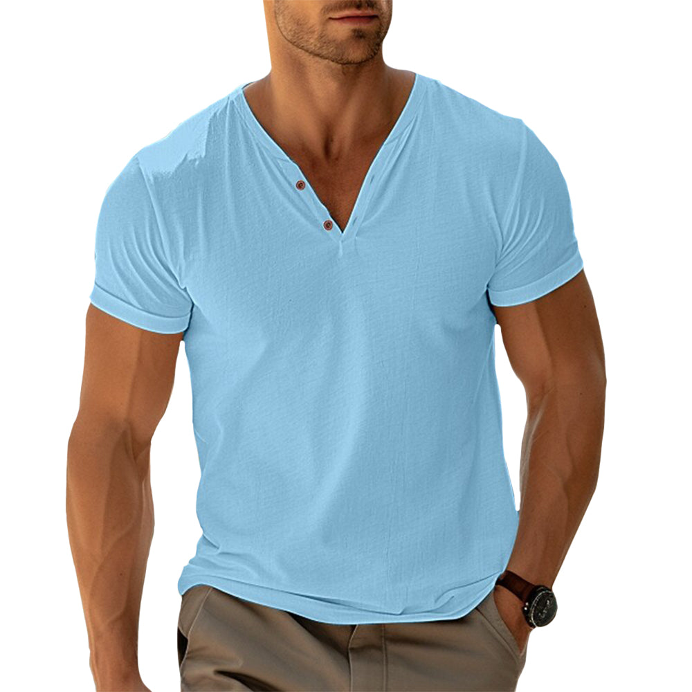 Camisa Henley - Corte Ajustado Movimento