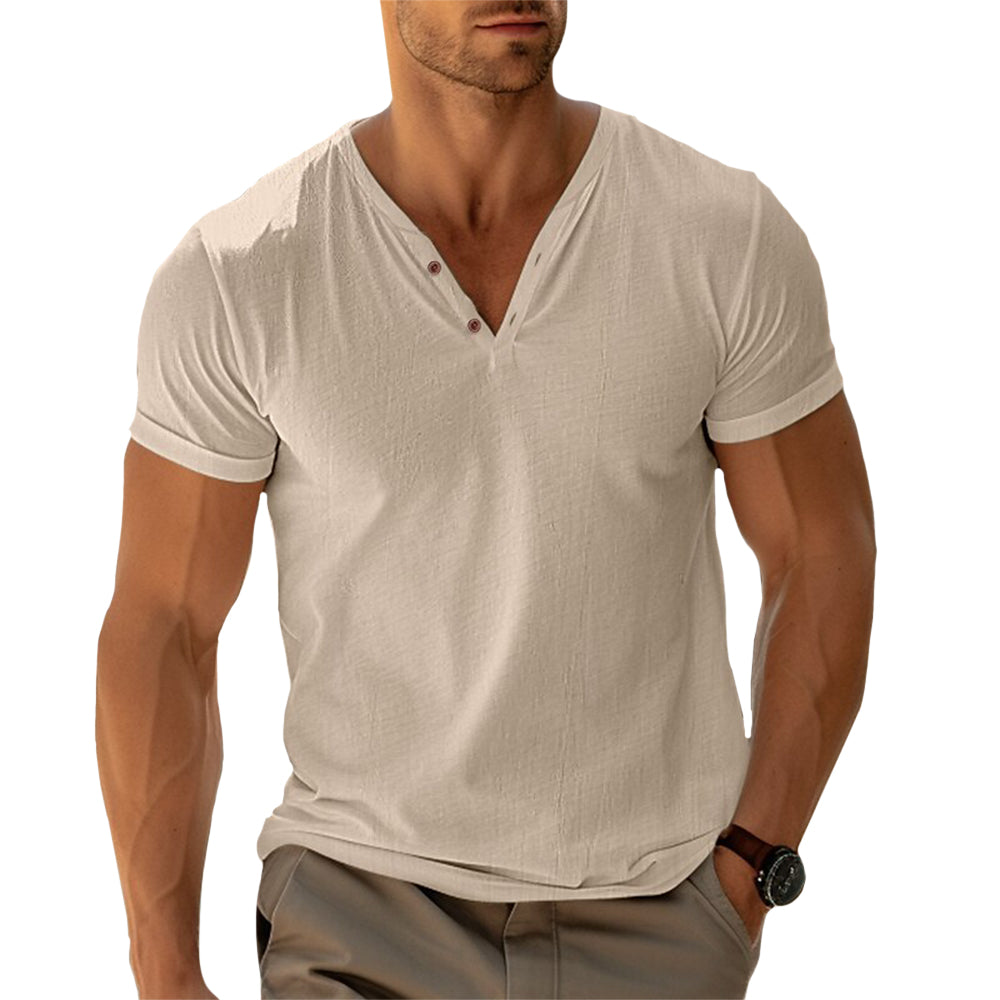 Camisa Henley - Corte Ajustado Movimento