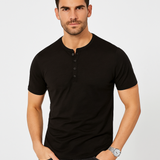 Camisa Henley - Gola com Botões