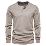 Camisa Henley - Mistura Suave Respirável