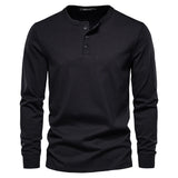 Camisa Henley - Mistura Suave Respirável