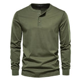 Camisa Henley - Mistura Suave Respirável