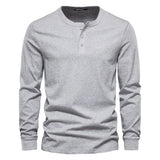 Camisa Henley - Mistura Suave Respirável
