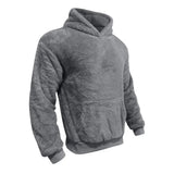 Hoodie - Mistura de Fleece com Capuz