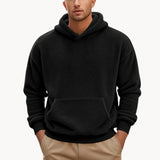 Hoodie - Mistura de Fleece com Capuz