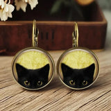 Brincos de Vidro com Dome de Animais Whimsical