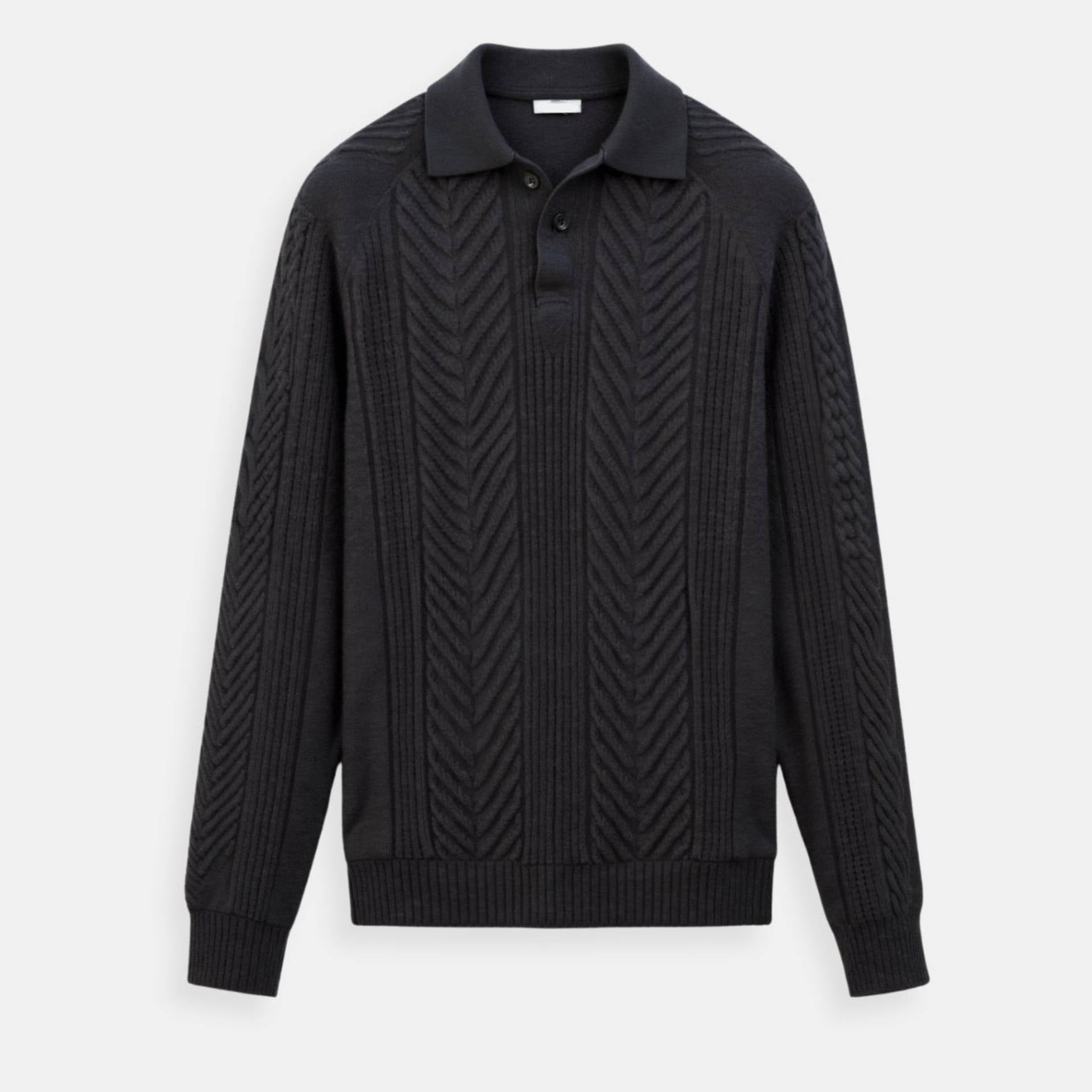 Sweater de Malha Misturada - Relaxada