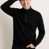 Pullover de Malha - Meio Zíper