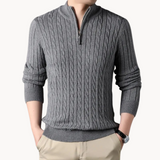 Constantino - Pullover Malha Zíper Curto